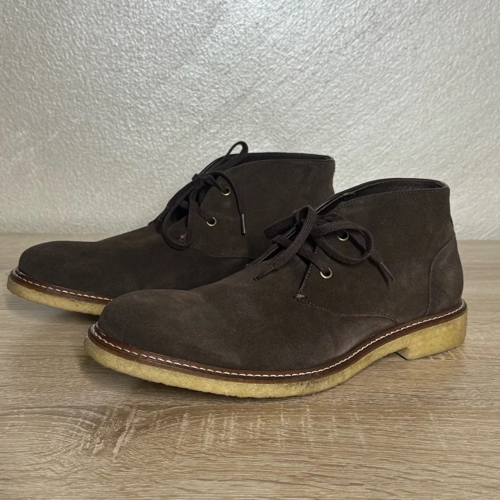 The Mans Store at Bloomingdale’s Chukka Brown Suede Men’s Size 8 Comfort Boots